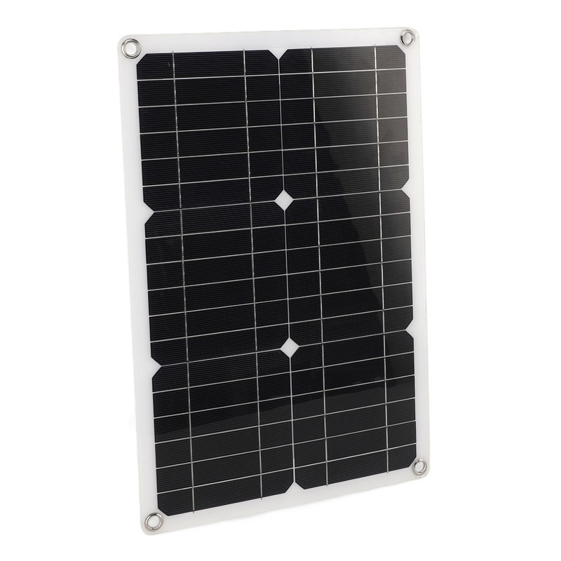 18V 20W Portable Solar Panel Semi Flexible Monocrystalline Waterproof Solar