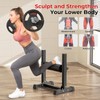 BODYRHYTHM Bulgarian Split Squat Stand, Single Leg Squat Roller Stand