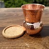 ANCIENT IMPEX Hammered Copper Tumbler with Coaster | Traveller's Copper