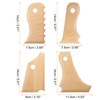 sourcing map 4pcs Pottery Ribs Trimming Tools Pottery Profile Rib