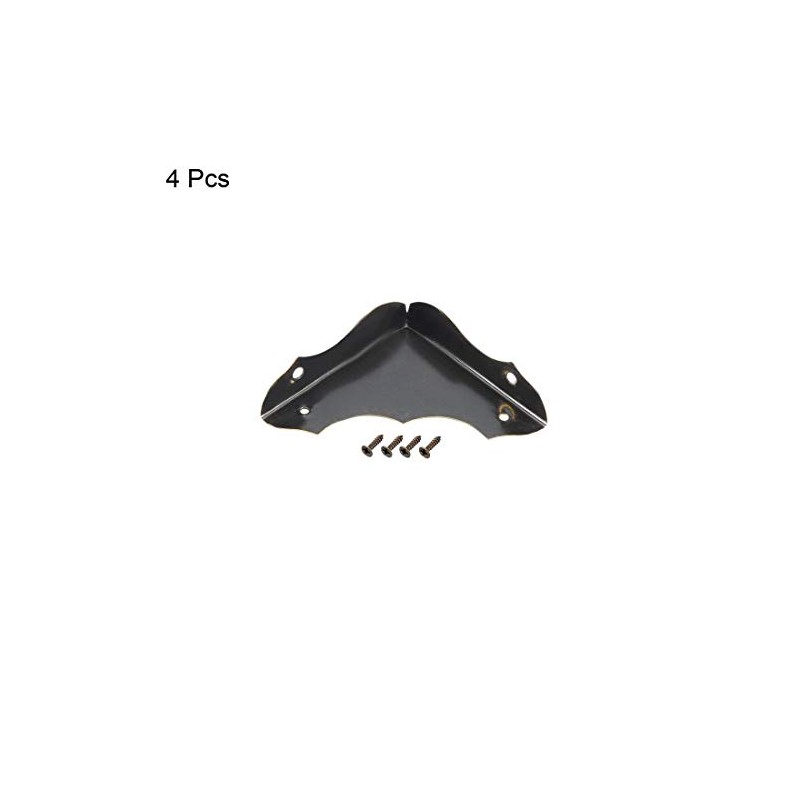 uxcell Metal Desk Corner Protectors Table Edge Cover Guard 40x40x9mm