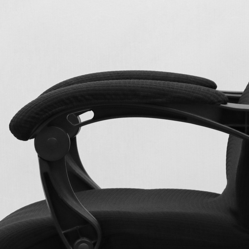 Melaluxe Stretch Office Chair Armrest Covers, Arm Rest Slipcovers (Black)