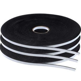 Tatuo Double Sided Foam 1/8 Inch Mounting Adhesive Thick Tape Foam Seal Tape, 3 Rolls (1/4 Inch Wide by 32.8 Feet Long Each Roll)
