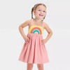 Frogwill Toddler Girls Fifties Summer Dress Pink Rainbow 2-7Y 4T,