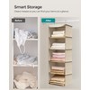 SONGMICS Hanging Closet Organizer, Hanging Storage Shelves, Hanging Closet Shelves,