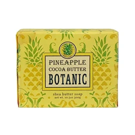 Greenwich Bay Trading Company Shea Butter Soaps with Essential Oils and Natural Extracts 10.5 ounce Block Soap Bar (Pineapple Cocoa Butter)
