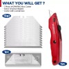WORKPRO Premium Heavy-Duty Utility Knife Retractable All Metal with 10