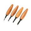 FLEXCUT Carving Tools, Skew Micro Tool Set, High-Carbon Steel Blades,