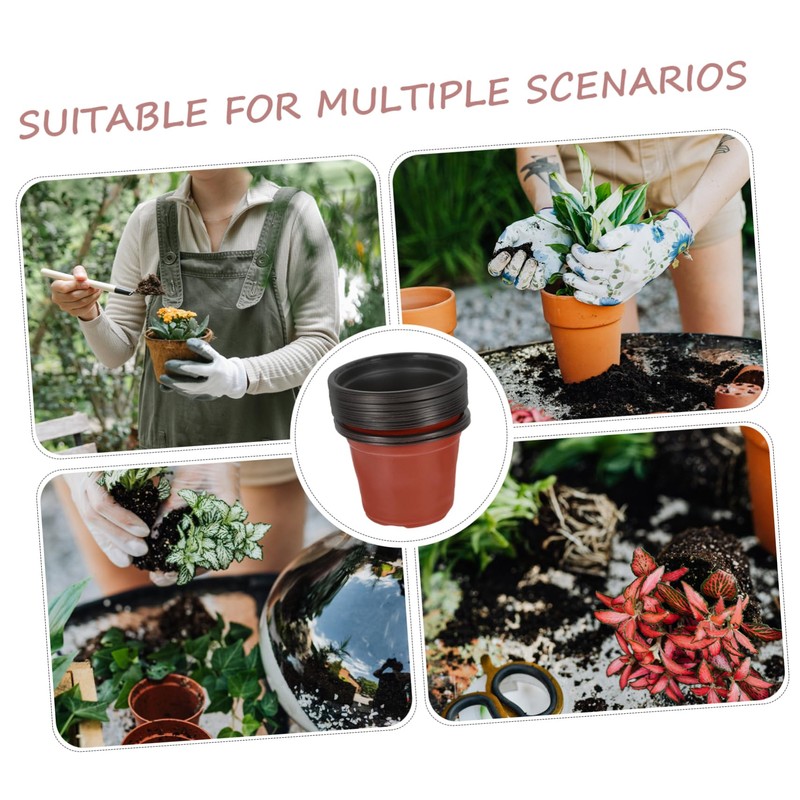 BESPORTBLE 20pcs Garden Nursery Pots Decorative Plastic Flower Pots Holes