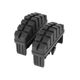 Hailo Ladder Foot Set - Replacement Feet for Hailo Rung Ladders such as S100 ProfiLOT, S98 ProfiLOT, S80 ProfiStep duo, S110 Pro and S120 Pro - 85 x 25 mm Bars - 2 x Ladder Feet - Black