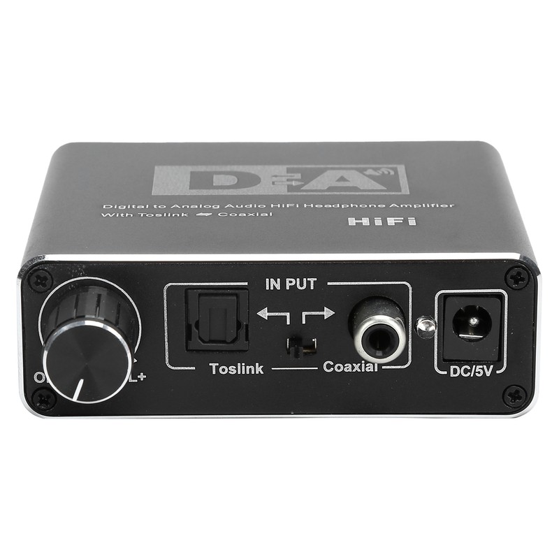 Digital to Analog Fiber Converter Volume Adjustment Coaxial to 5.1