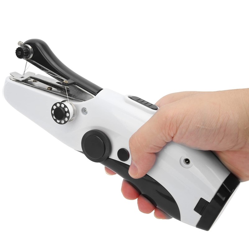 Ledernähmaschine, Leichte und robuste Mini-Nähmaschine Handnähmaschine mit Einfädler für die