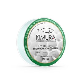 KIMURA Hybrid Line FLUOROCARBON Coated, Unisex Adult Fishing Single Strand, Cristal, 0.200