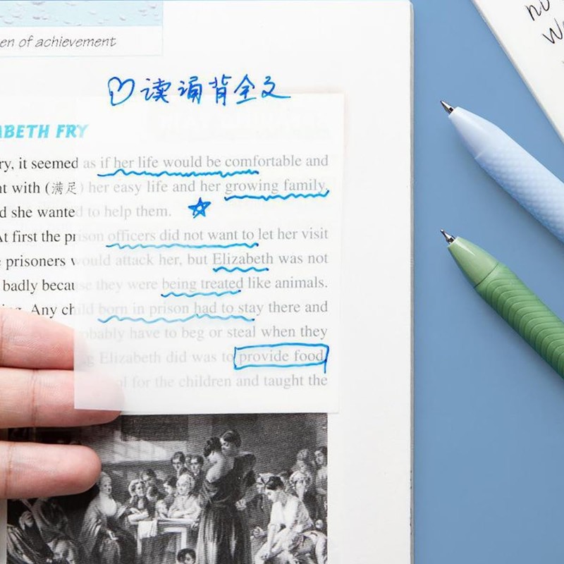 Namvo 300 Sheets Transparent Sticky Notes Set Clear Sticky Notes