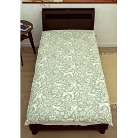 CAMEL PALMS 100% Cotton Futon Cover, For Futons 39.4 x 78.7 inches (100 x 200 cm), Single (41.3 x 80.7 inches (105 x 205 cm), Forest Animals B