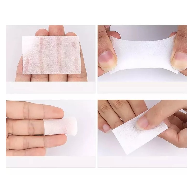 Unic Toallitas Gasas Limpiadoras Para Uñas 1000 Piezas De Color