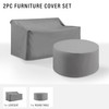Crosley Furniture Patio Furniture Covers, Waterproof 2-Piece Cover Set for