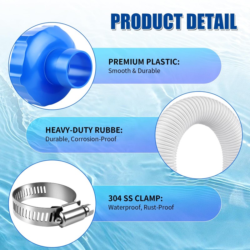 Boltigen 25016 Above Ground Pool Skimmer Hose & Adapter B