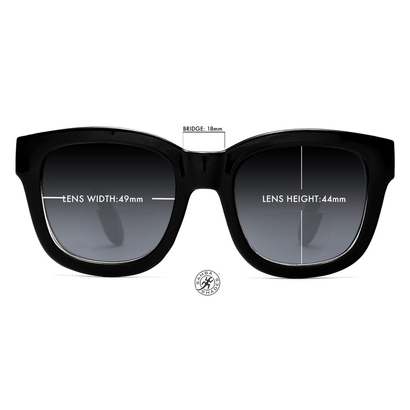 Gafas de sol Bifocal Reader Marlene Dietrich de lectura negro