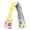 Household Gloves Latex Free Cleaning Grey and Yellow Gloves with