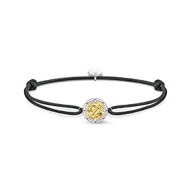 Thomas Sabo Sabo LS131-543-7-L22V Unisex Bracelet Little Secret Faith Love Hope Gold 925 Sterling Silver with 750 Yellow Gold Plated Size 16 cm - 27 cm, Silver, No Gemstone