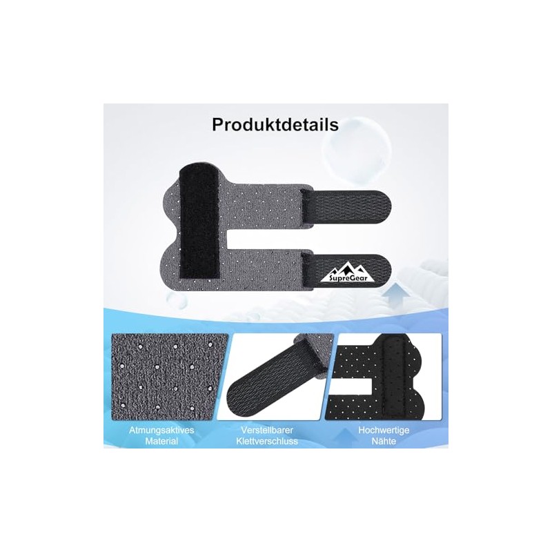 supregear Finger Splints, Pack of 2 Adjustable Finger Support, Comfortable