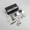 STARPY 6 Pack Polished Chrome Door Knobs with Square Rosette,