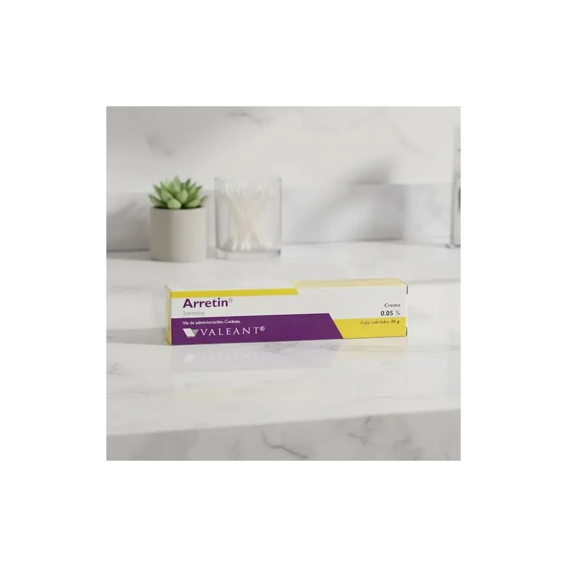 Arretin Retinol Valeant Crema Antiacné Hipoalergénica Libre de Parabenos 30g