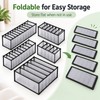 5-Pack Foldable Drawer Organizers for Underwear & Bras – Lightweight