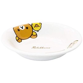 Rilakkuma 362103 Happy Life Fruit Plate (Deep Plate), Diameter 5.9 inches (15 cm), Children's Tableware, White