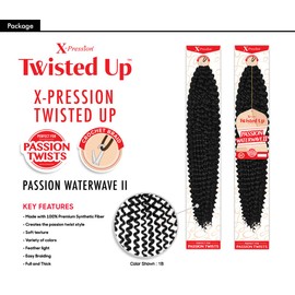 MULTI PACK DEALS! Outre Crochet Braids X-Pression Twisted Up Passion Water Wave 22" (1-PACK, 30)