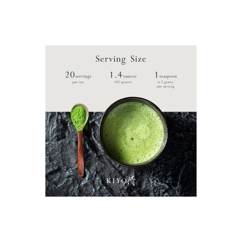 Kiyo Matcha Classic Grade - Ceremonial Uji Green Tea Powder
