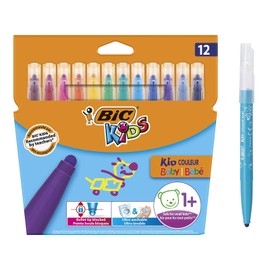 BIC Kids Kid Couleur Baby Colouring Pens 12 Pack