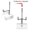 BTSKY Mini Size Adjustable Silver Metal Arm Easel Square Acrylic