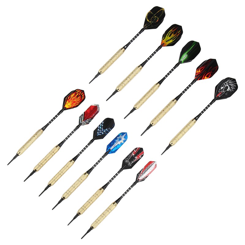 15pcs Soft Tip Darts Professional Plastic Tip Dart Sets Aluminum