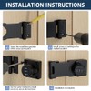MIVITOOM 3.5-Inch Cabinet Password Hasp Locks, 3-Digit Combination Door Lock
