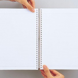 LIHIT LAB. Pastello Refillable Note Book (Journal), Lined Paper, 8.3×6.1 inches, Purple (N1958-10)