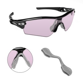 Biyxpiv Replacement Nose Pads Nose Piece for Oakley Radar Series OO9051 OO9181 OO9056 OJ9001 OO9208 OO9333 Sunglasses, Easy Installation - 1 Pair Nose Pad Gray