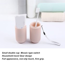 Travel Toothbrush Holder, Toothbrush Travel Case, Minimalist PP Portable with Dust Cover Toothbrush Cover Travel Toothbrush Case for Traveling, Camping, Home, School, Business
