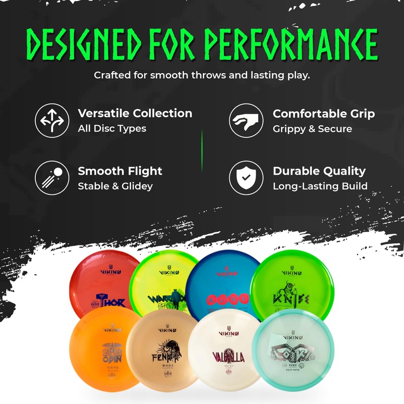 Viking Discs Competition Disc Golf Set - 8 Disc Golf
