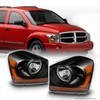 AKKON - For Dodge Durango OE Replacement Black Bezel Headlights