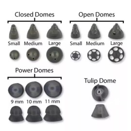 Phonak and Unitron 2 Packs of Open Smokey Domes Small For Phonak Hearing Aids. 20 Domes total.