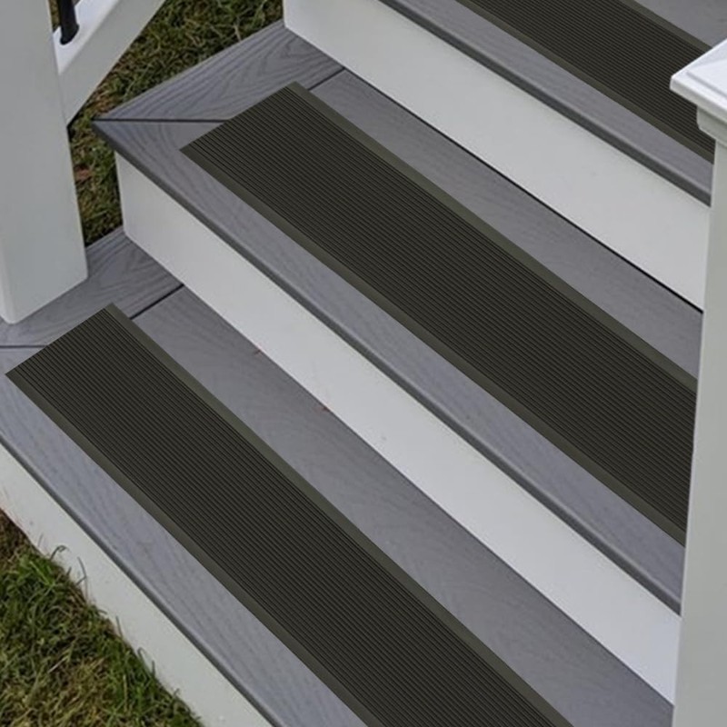 Rubber Bond 4x36in Heavy Duty Anti Slip Stair Treads(5-Pack)- Waterproof