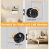 KAMOTA Privacy Door Knobs, 5 Pack Matte Black Heavy-Duty Door