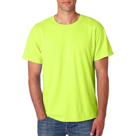 Jerzees Dri-Power Mens Active T-Shirt Large Safety Green