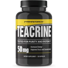Primaforce Teacrine 50mg / 120 Caps / Energia Concentración