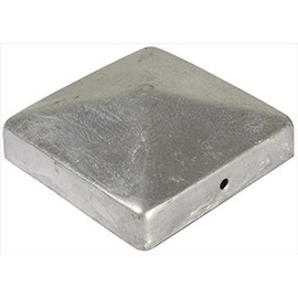Post Cap Fence Cap Cover Cap Pyramid Galvanised 91 x 91 mm (8)