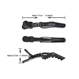 Dragon Hair Clips, Set of 5, Hair Styling Plastic Hairpins (Black)