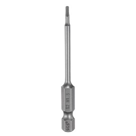 HARFINGTON H1.5 Hex Head Drill Bit Wrench 1.5mm Metric Flat Tip 1/4" Hex Shank 80mm (3.15") Long Magnetic Hexagonal Screw Driver Socket Industrial Screwdriver Power Bits