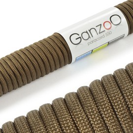 Ganzoo Paracord 550 rope, fire starter cord, fire paracord, outdoor survival firecord